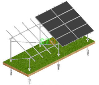 UB Steel Pipe Solar Ground Mounting System